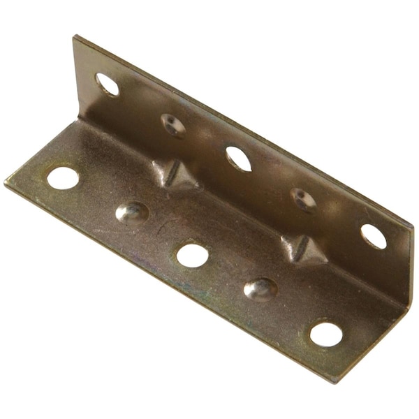 Ornatus Outdoors Carded - Inside Corner Braces, Zinc & Yellow - 3.5 x 0.75 in. OR3262279 - main